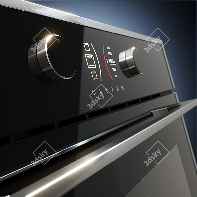 TEKA HLB 860 Oven, Black-SS 3D model image 3