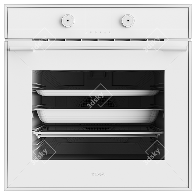 TEKA HLB 860 Oven, Black-SS 3D model image 4