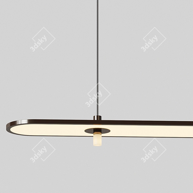 Linear LED Suspension Light - Luminescent Glow 3D model image 4