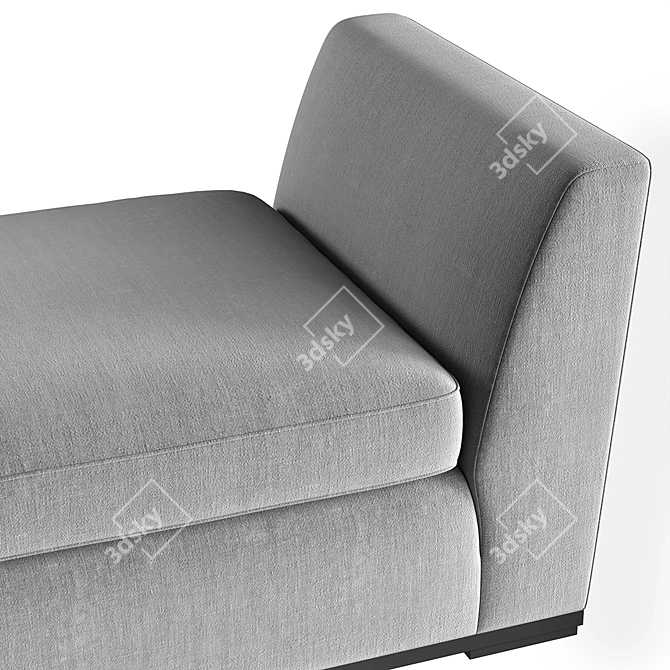  Stylish Maxalto Intervallum Ottoman 3D model image 2