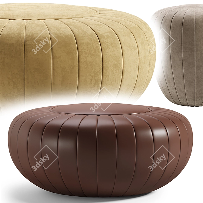 Modern TOD Pouf for 3Ds Max 3D model image 1