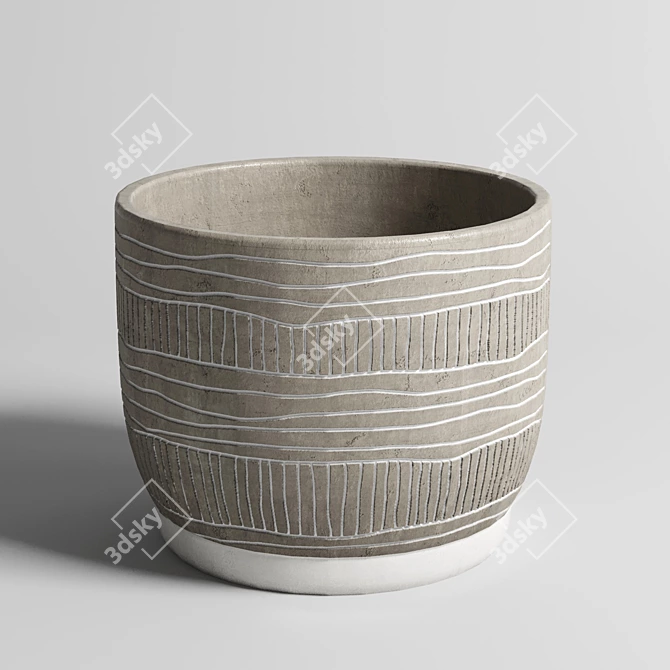 Earthly Elegance Plant Vases 3D model image 2