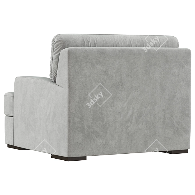 Modern Accent Armchair Furnishings 3D model image 3