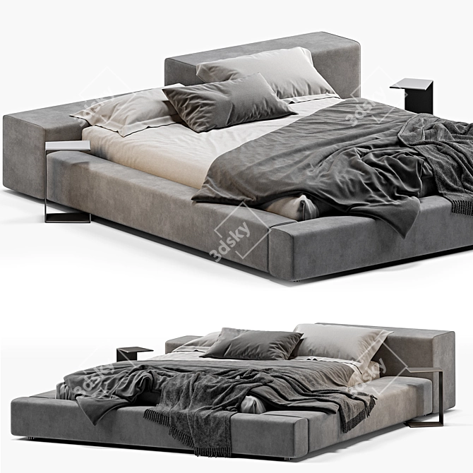 Modern Living Divani Wall Bed 3D model image 5