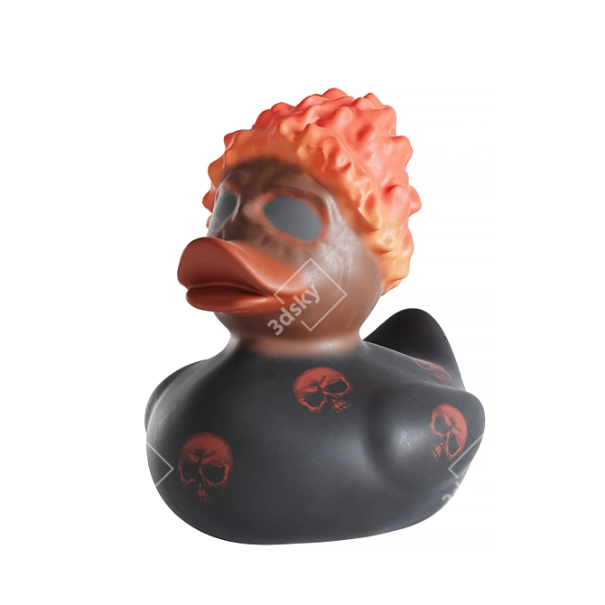 Funny Duck Fire Bath Toy 3D model image 3