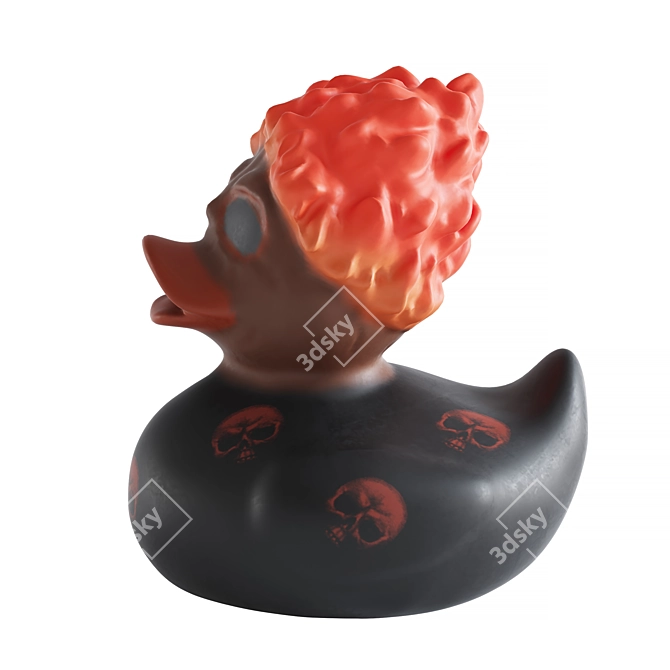 Funny Duck Fire Bath Toy 3D model image 4