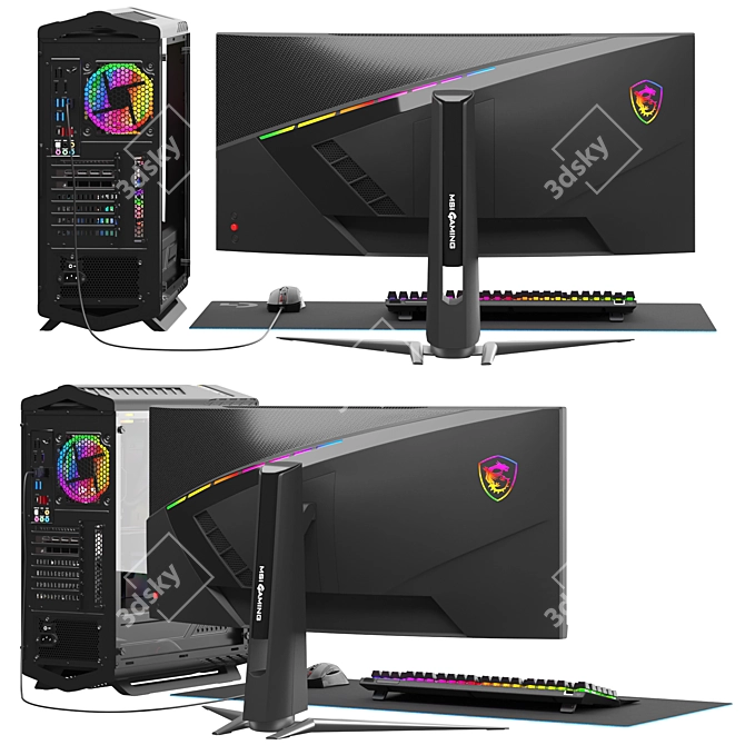 Gamer Set 2 Corona Renderer 3D model image 3