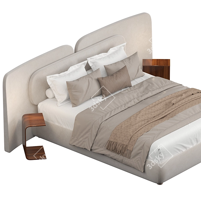 Modern Sleek Rove Concepts Bed 3D model image 3