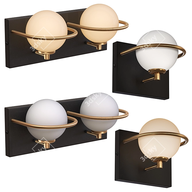 Lucide ISOBEL Bathroom Wall Light 3D model image 1