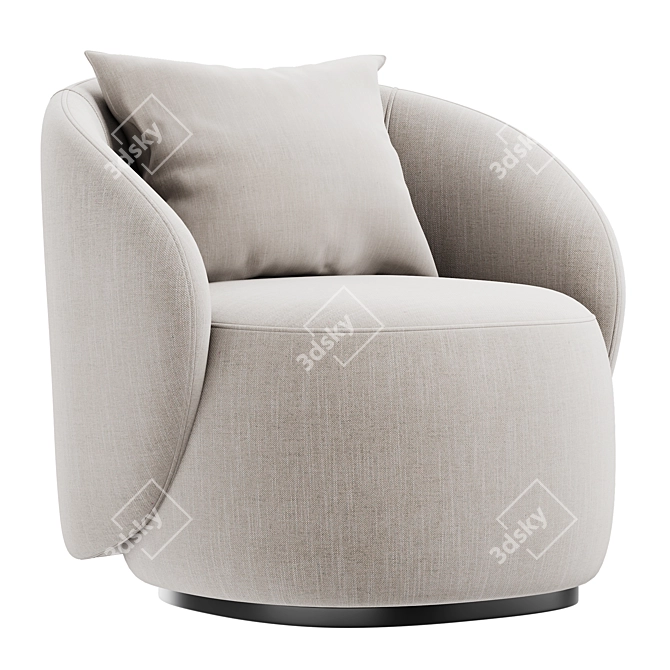 Fendi Armchair Annabelle Design Model 3D model image 1