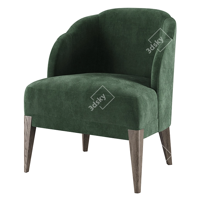 Baker Luxe Sophie Chair Smooth 3D model image 1