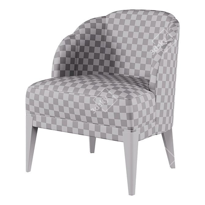 Baker Luxe Sophie Chair Smooth 3D model image 5