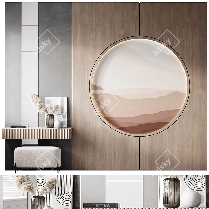 Modern Entryway Furniture Set 3D model image 1