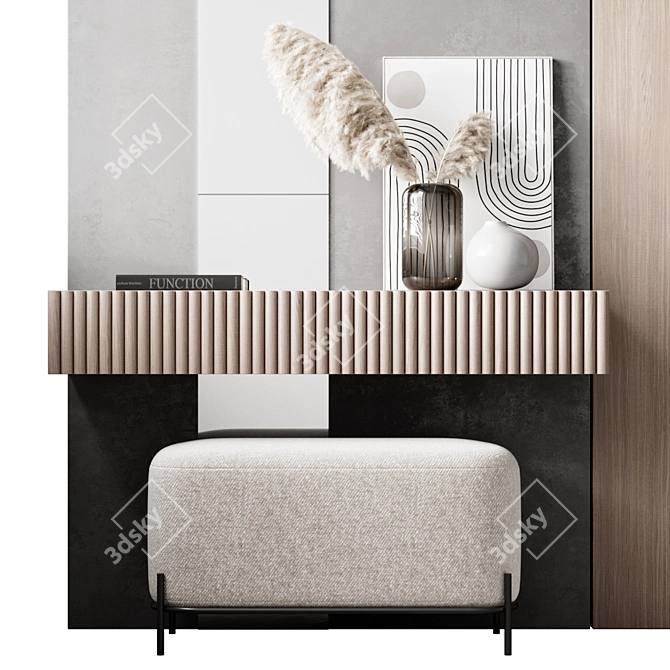 Modern Entryway Furniture Set 3D model image 3