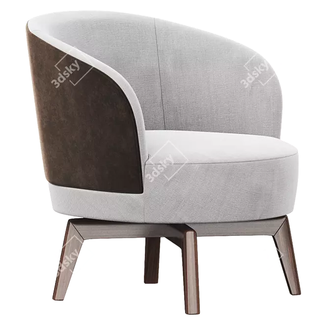 Modern Doyle Armchair Design 3D model image 4