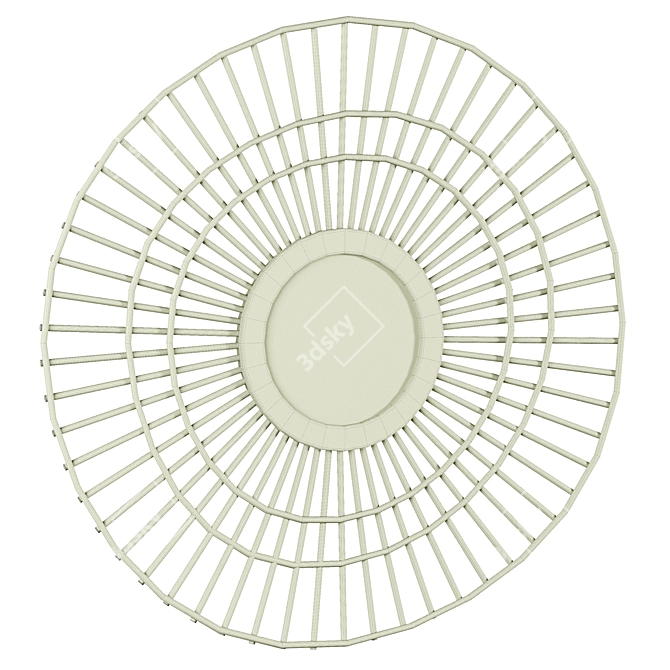 Spyk Brass Sun Mirror: Elegant Sunburst 3D model image 2