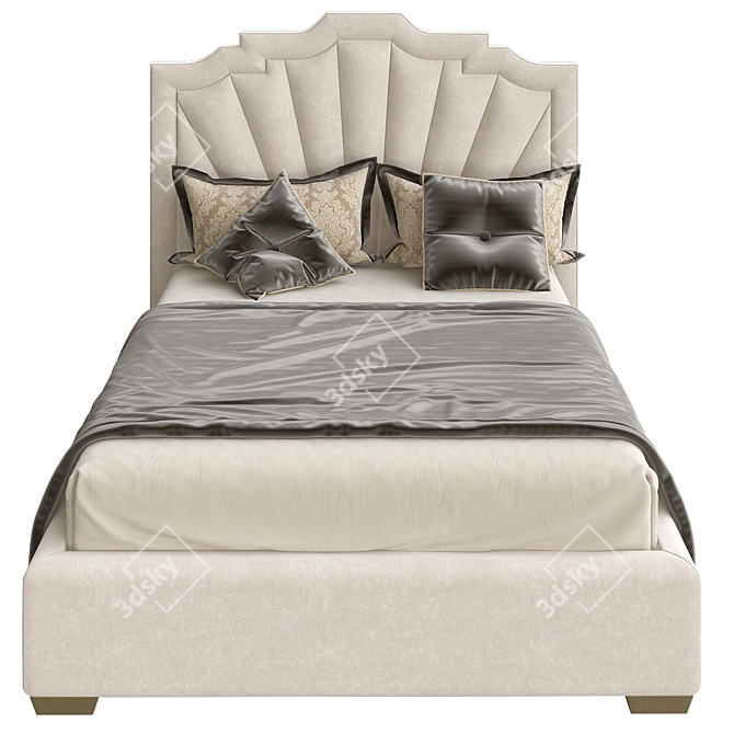 Geometric Pattern Bed Model 3D model image 2