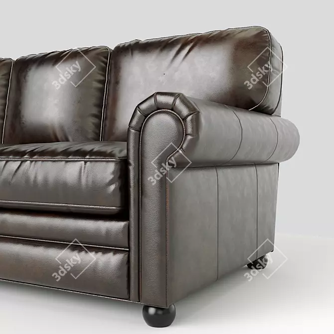 Luxury Leather Sofa Divine Design 3D model image 4