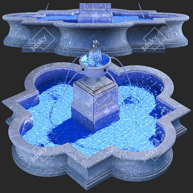 3D Fountain Vol 08 Bundle 3D model image 2