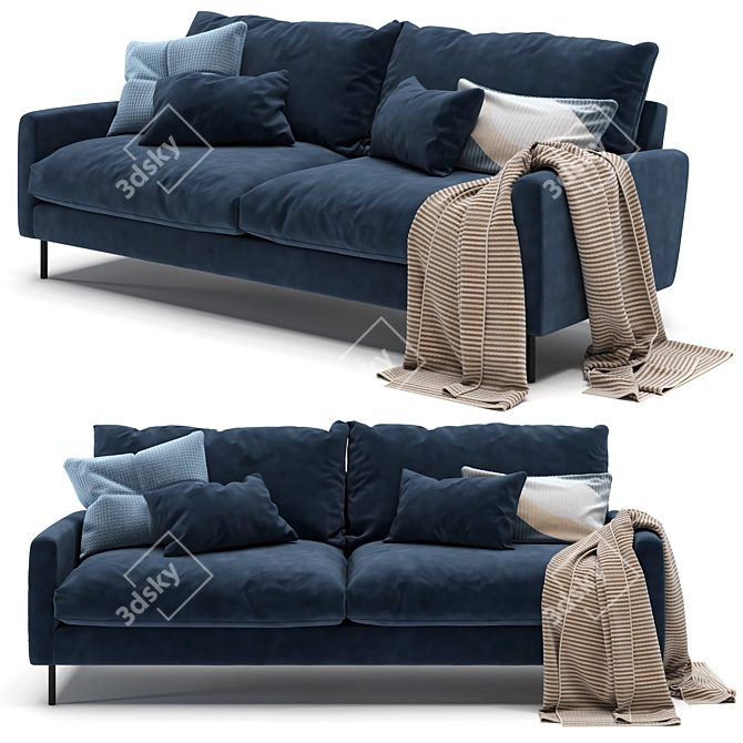 Modern 3 Seater Sofa Collection 🌈 3D model image 3