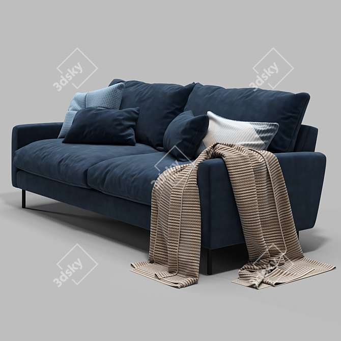 Modern 3 Seater Sofa Collection 🌈 3D model image 4