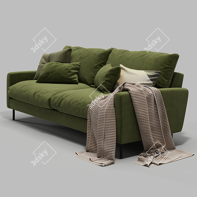 Modern 3 Seater Sofa Collection 🌈 3D model image 5