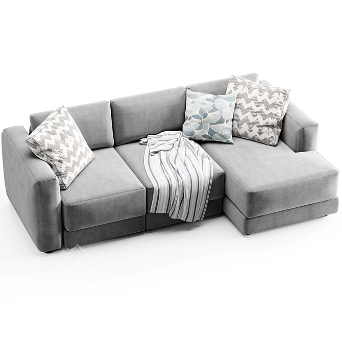 Modern 2015 Texas Corner Sofa 3D model image 5