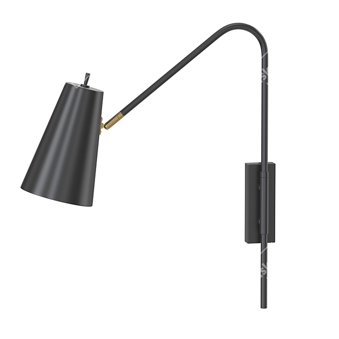 Verina Wall Lamp with Adjustable Shade 3D model image 2