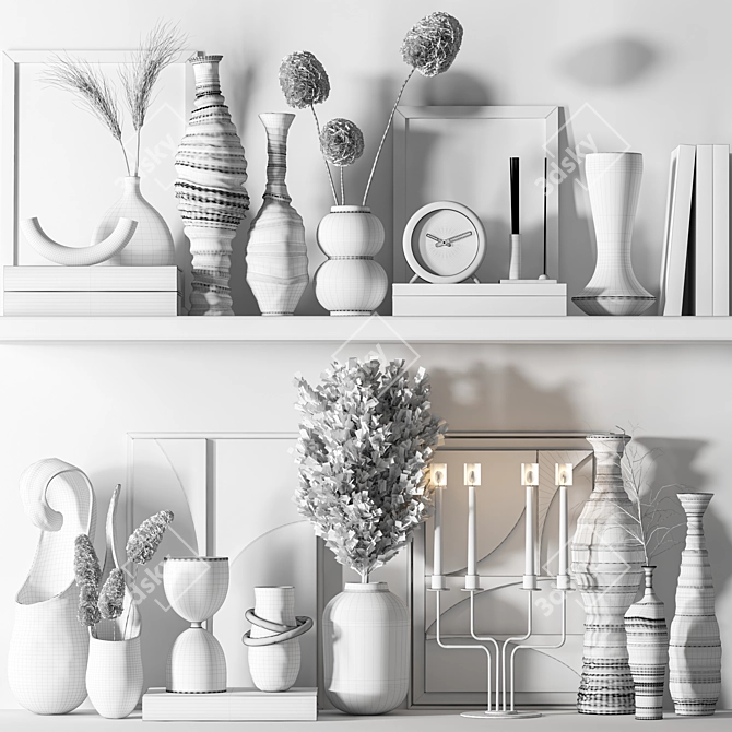 Luxury Decorative Set for Interiors 3D model image 6