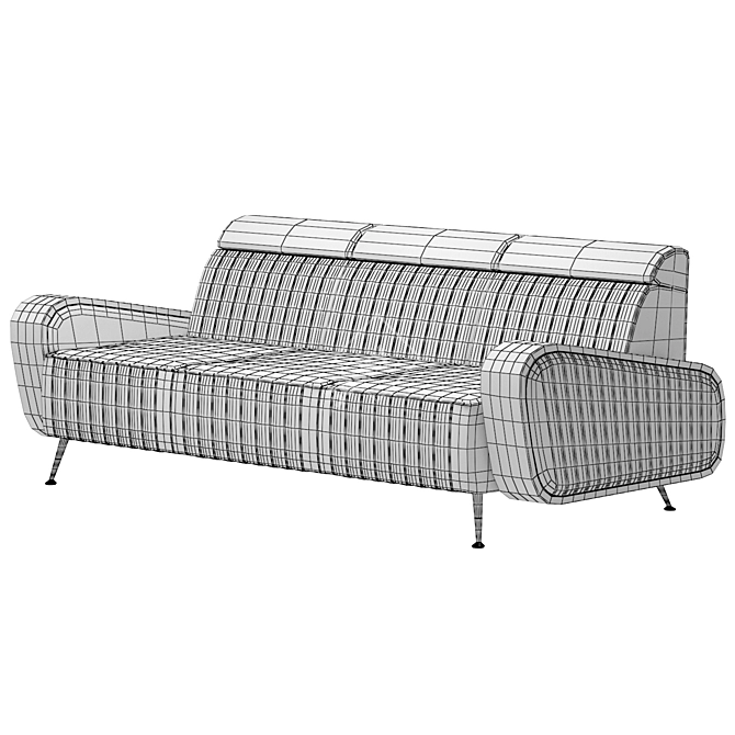 Contemporary Harrison Sofa Model 3D model image 6