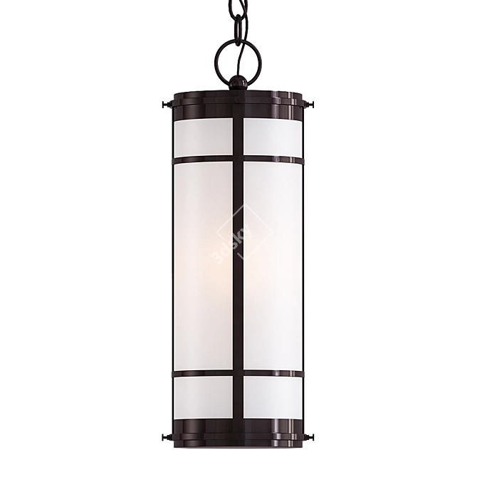 Elegant Round Manhattan Lantern 3D model image 1