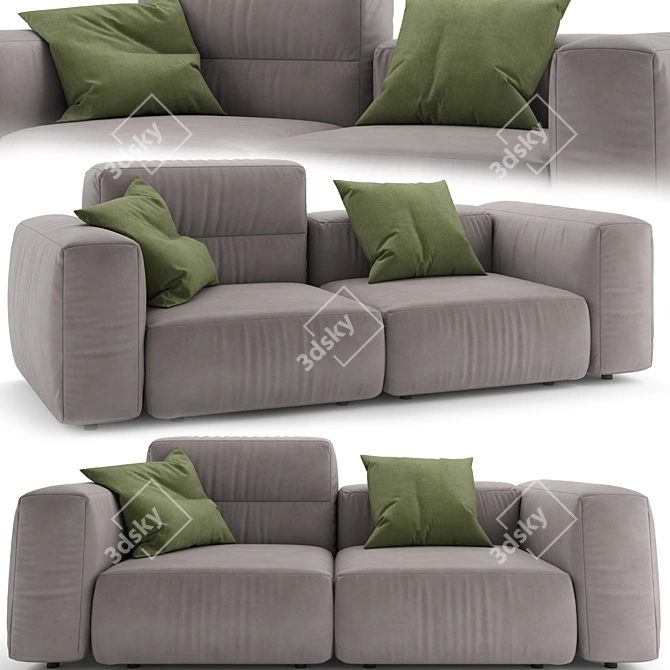 Stylish Marenelli Manhattan Sofa 3D model image 1