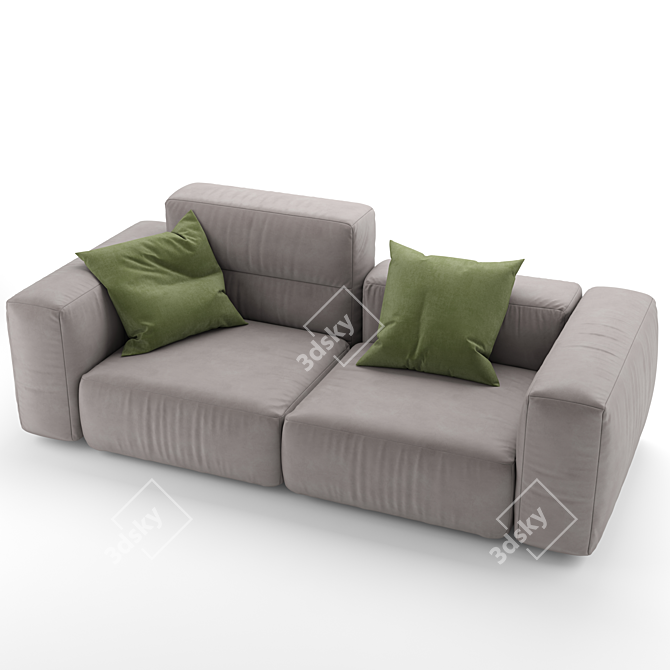 Stylish Marenelli Manhattan Sofa 3D model image 2