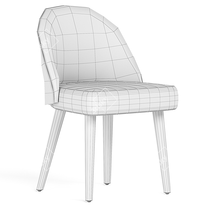 Sleek Minotti Lawson Chair 3D model image 5