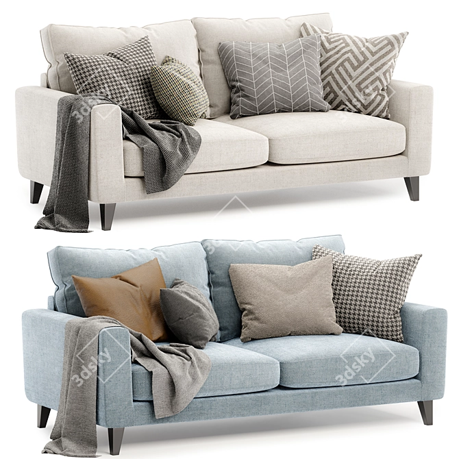 Luxe Comfort Lennie Sofa 3D model image 1