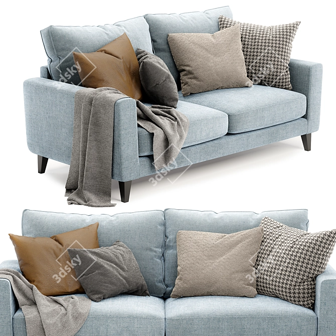 Luxe Comfort Lennie Sofa 3D model image 2