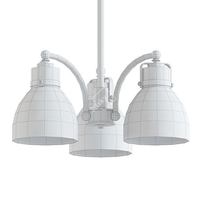 Toltec Easton Chandelier: Modern Elegance 3D model image 2