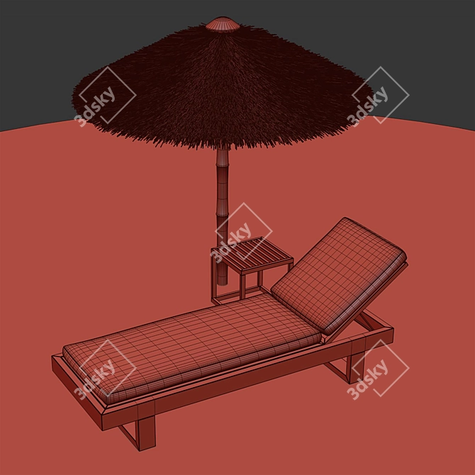 Beach Essentials Set 3D model image 9