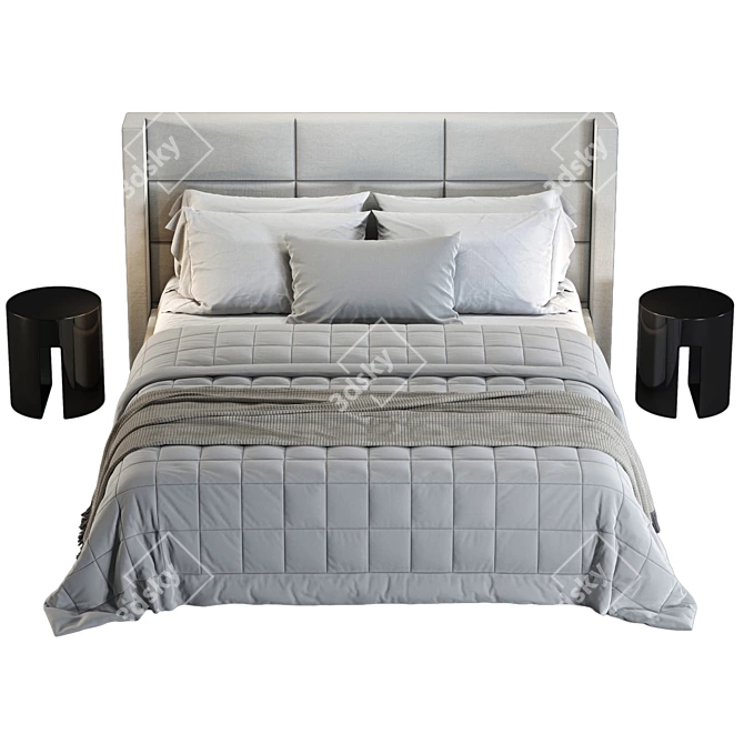 Minotti Spencer Bed Model 3D model image 8