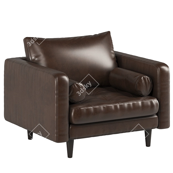 Sven V-Ray Sofa 3D Model 3D model image 3