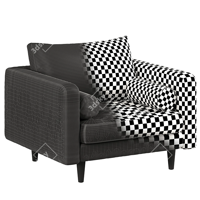 Sven V-Ray Sofa 3D Model 3D model image 5