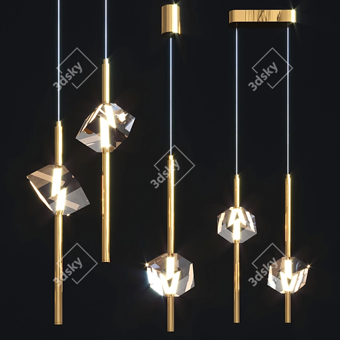 PARDIS Set Suspension Lamp (10cm) 3D model image 1