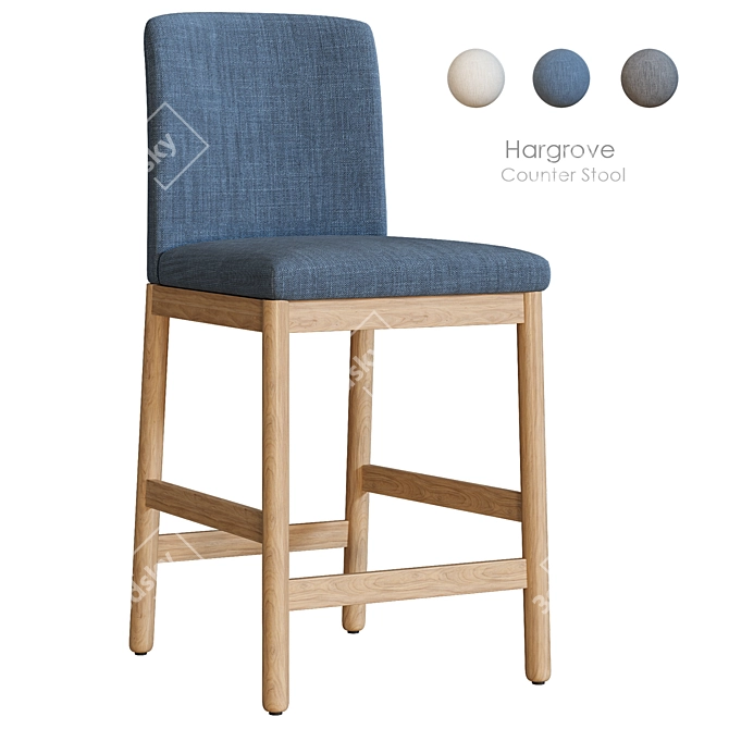  Modern Hargrove Bar Stool 3D model image 4