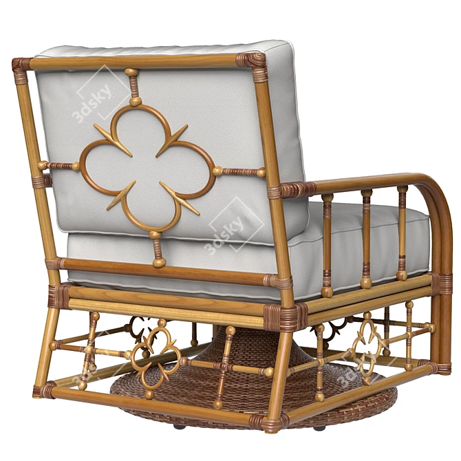 Swivel Glider Lounge Chair 3D model image 2