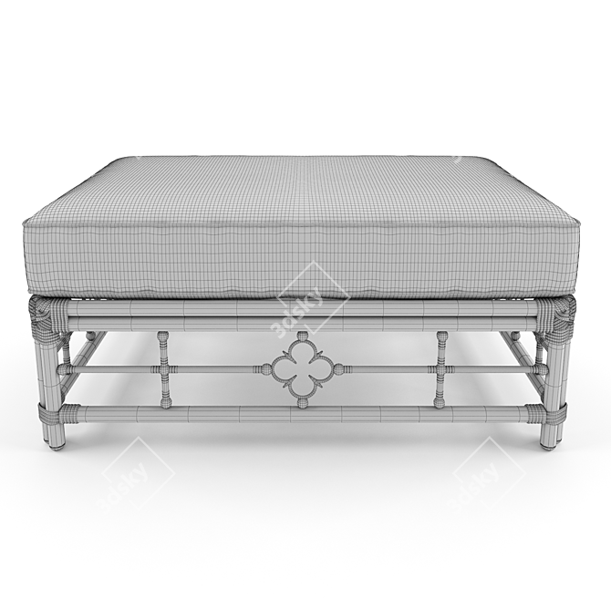 Ottoman Cuddle Ottoman Furniture Unique 3D model image 2
