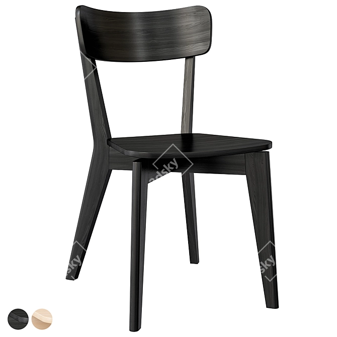 Modern Lisabo Chair Black 3D model image 2