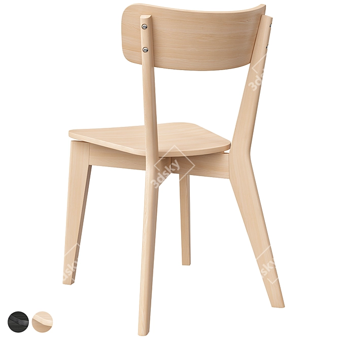 Modern Lisabo Chair Black 3D model image 3