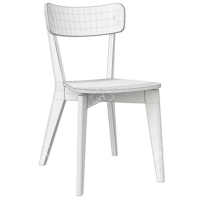 Modern Lisabo Chair Black 3D model image 4