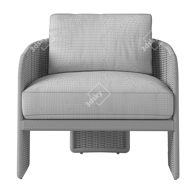 Cozy RH La Paz Chair 3D model image 5