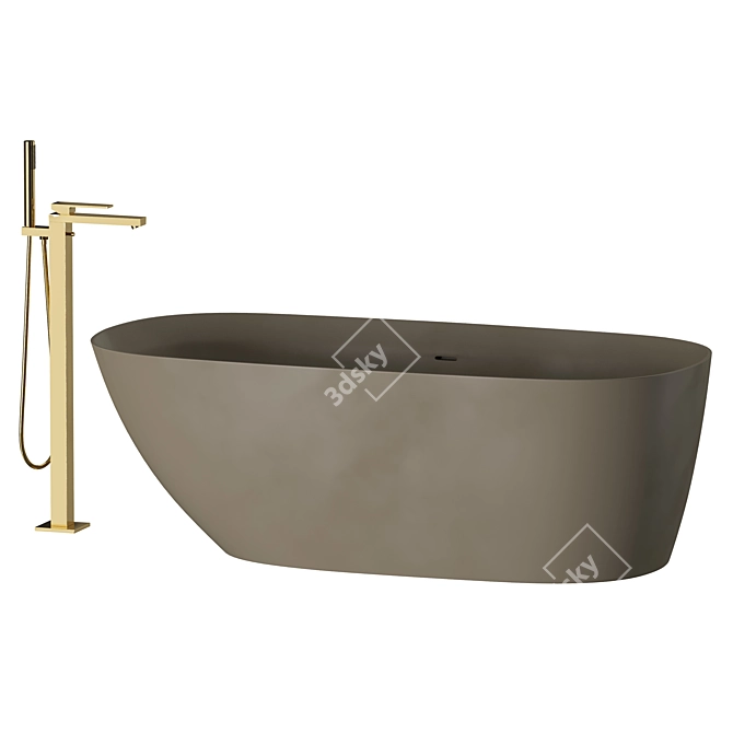 Inbani Forma Bathtub Set 3D model image 1